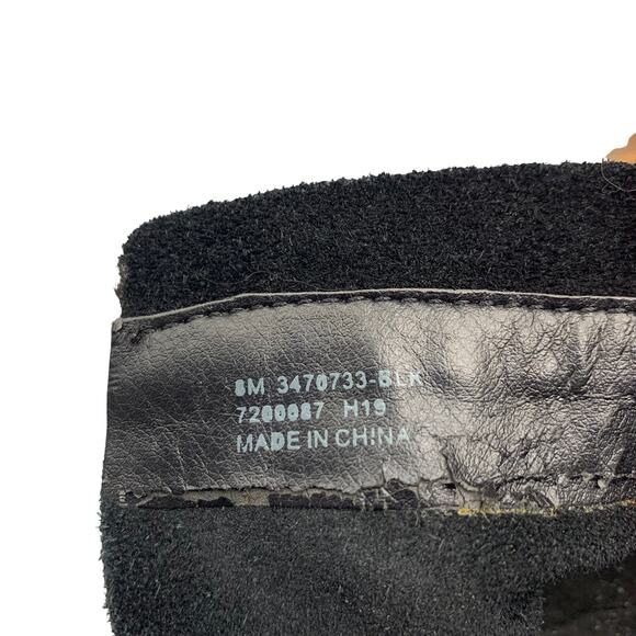 Frye & Co Womens Rubie Zip Bootie Size 8 Black Leather Ankle Boot Suede 70733 - Picture 8 of 10